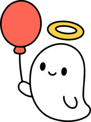 halloween ghost vector illustration