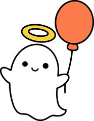 halloween ghost vector illustration