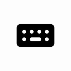 keyboard device icon sign vector