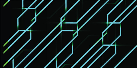 Abstract illustration of interconnected lines forming a complex network against a dark background.