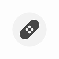 injury patch icon sign vector