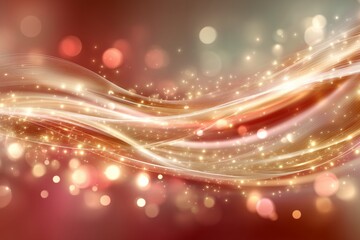 Obraz premium A Mesmerizing Flow of Colorful Lights and Sparkling Particles Creating a Dreamlike Atmosphere in a Romantic Setting