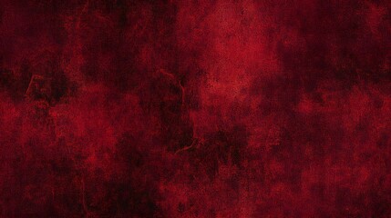 Fototapeta premium Deep crimson textured background exhibiting an aged, mottled surface appearance