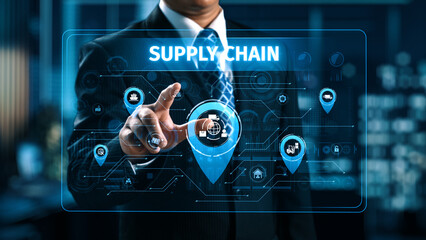 Supply chain processes with data-driven logistics, transportation, and distribution. enhances operations. Supply chain improves efficiency. Supply chain integrates logistics and delivery. Elide