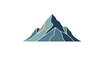 Flat Design Mountain Landscape