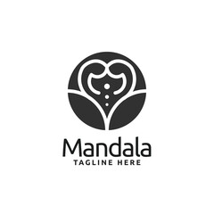Business creative mandala flower logo