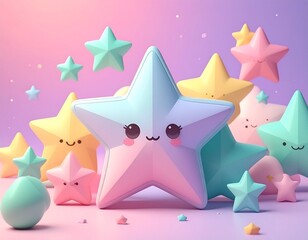 幻想的な３Ｄ風背景画像