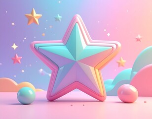 幻想的な３Ｄ風背景画像