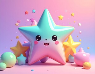 幻想的な３Ｄ風背景画像