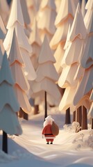 Christmas 3D Animation Pack – Santa Claus, Reindeer, Snowy Village, Gifts and Magical Holiday Backgrounds with Festive Lights and Cinematic Atmosphere,  Christmas, wallpaper, background