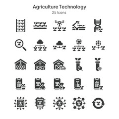 agriculture technology icons