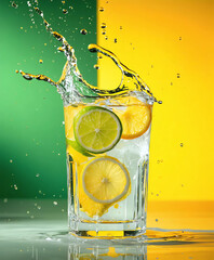lemon in water