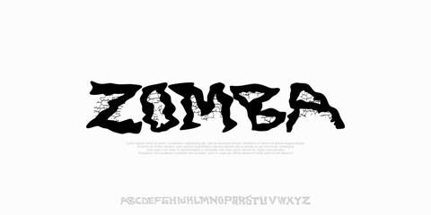 Alphabet Creative Handwritten Font, Original Font with cracked texture, Uppercase design for film,music, movie,clothing,
fashion.vector illustration