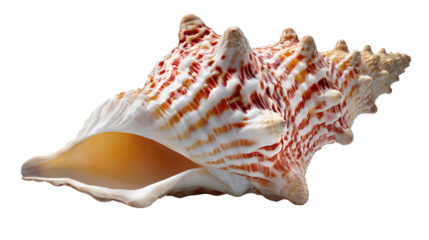 Ocean's Echo: A captivating close-up of a unique seashell with striking patterns, its intricate details whispering tales of the deep.