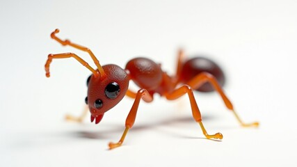 Ant Figurine Isolated on White Background