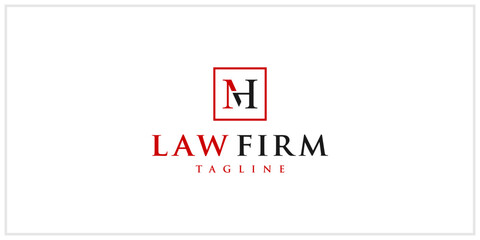MH law firm logo design