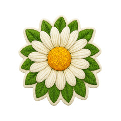 Flower Embroidery Stitch Art Design transparent background