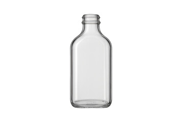 Glass bottle mockup featuring transparent background