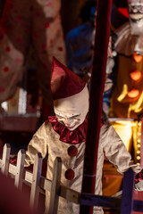 Obraz premium Creepy Halloween Clown Decorations