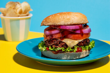 Minimalist Food Photography: Burger Detail