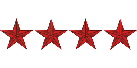 Five red stars background eps 10.