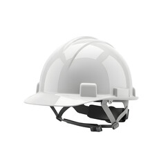 Naklejka premium White Construction Safety Helmet PNG Isolated on Transparent Background. Hard Hat, Work Gear, Protection, and Industrial Equipment Graphic.