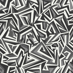 Abstract geometric pattern with sharp angles and contrasting shades. EPS Editable