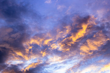 Sunset sky with cloud background,sunset sky with cloud background.