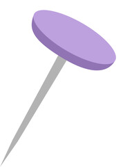 Purple push pin 