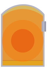 遠赤外線パネルヒーター 省エネ・静音タイプのシンプルデザイン家電イラスト