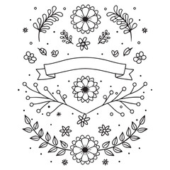 Handcrafted Botanical and Love Symbols