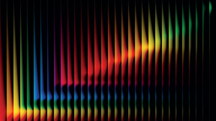 Abstract colorful waves with a gradient transition and vibrant spectrum