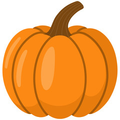 Cartoon illustration of a pumpkin 