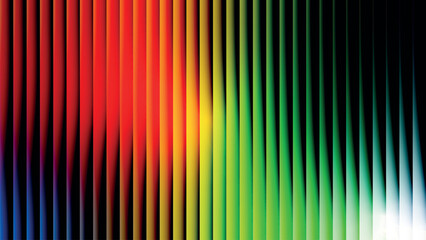 Vibrant vertical lines displaying a full spectrum rainbow gradient effect