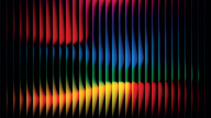 Abstract vertical lines blending a spectrum of vibrant colors seamlessly