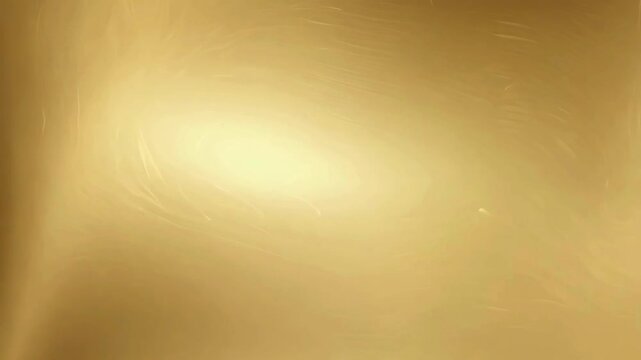 Close-up animated abstract background of metallic gold liquid or silk surface shimmering and moving with reflected light.
