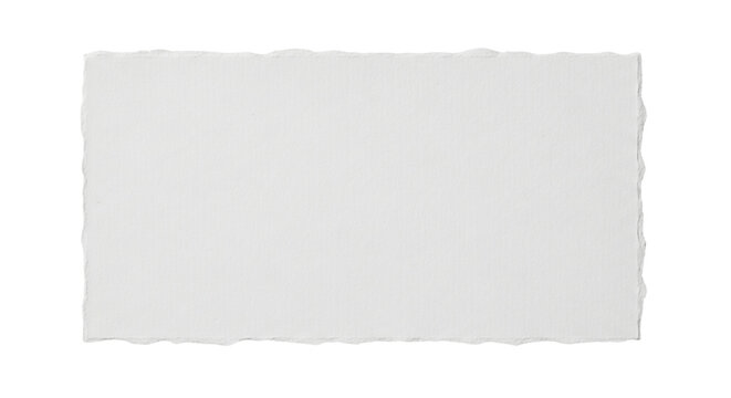 Textured Handmade Paper Sheet with Deckled Edges Art Craft Scrapbooking Stationery Design on transparent background