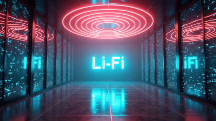 Li-fi network technology: futuristic digital communication corridor