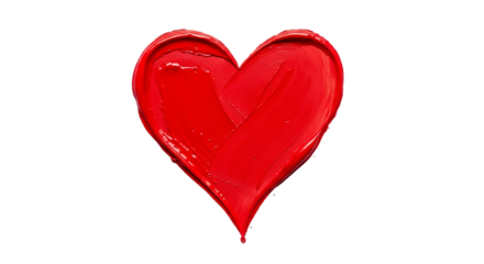 Red Heart Painting Valentine s Day Love Passion Romance Anniversary Birthday Gift Relationship on transparent background