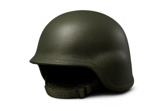 Military combat army helmet olive green color protecting head