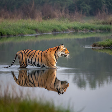 bengal tiger in water