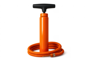 Hand pump inflating sport balls and equipment