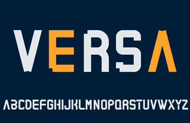VERSA - Sleek Bold Display Font, Typeface for Modern Branding logo poster, 