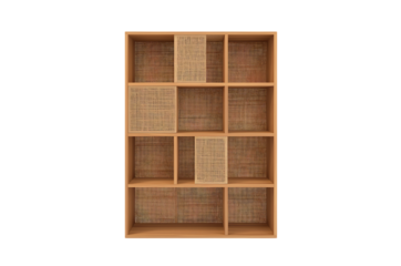 Organized wooden drawer with many small compartments filled with tools