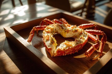 cooked crab on a plate