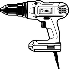 Obraz premium Minimalist Hand Saw Line Art Illustration for Carpentry and Woodworking Tools