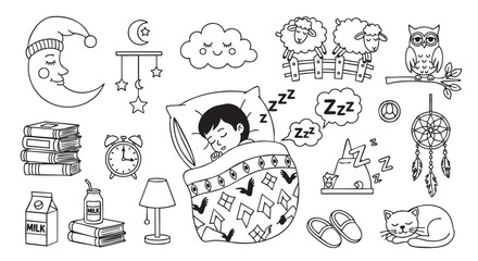 Cute and minimalist milk carton illustration in black and white