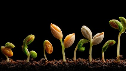 Tender shoots after seed germination