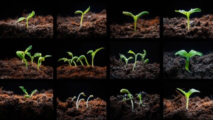 Tender shoots after seed germination