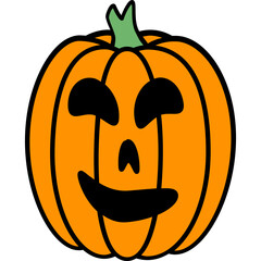Colour Halloween Pumpkin